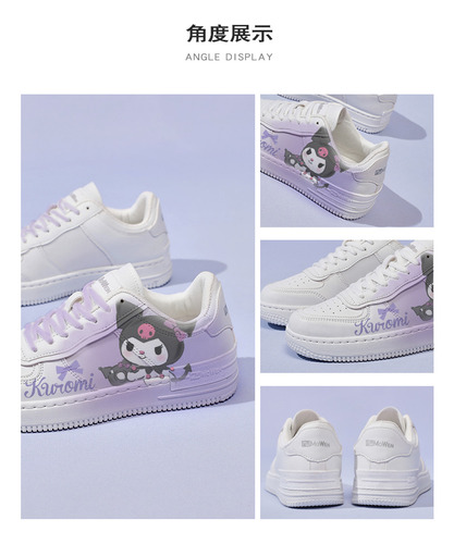 Zapatos De Lona Versátiles Sanrio Kuromi, Zapatillas Casuale