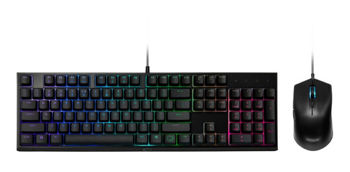 Kit Teclado Gamer Con Luz Led Rgb Cooler Master