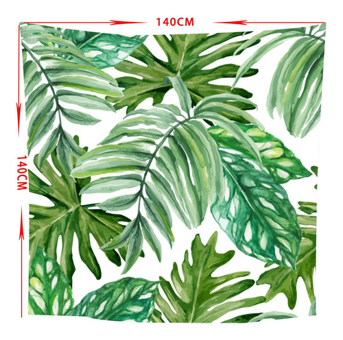 Imagen 5 de 10 de Hojas De Plantas Tropicales Mantel De Flores