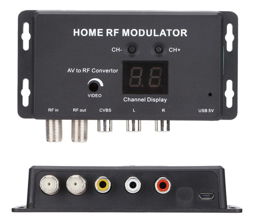 Modulador De Tv Uhf Y Video A Canal Rf Home Rf Para Dvd