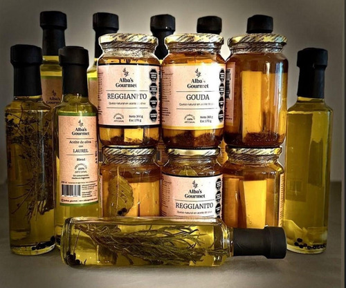 Quesos En Aceite De Oliva Frasco 360gr X6 Un