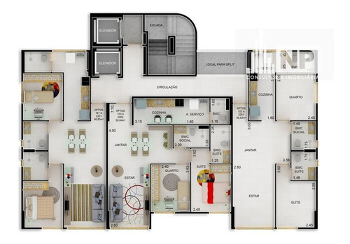 Imagem 5 de 5 de Apartamento Padrão À Venda Em Recife/pe - Tq03