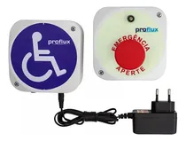 Comprar Kit Alarme C\u002F 3 Botoeiras Pne P\u002F Banheiro Com Sirene 