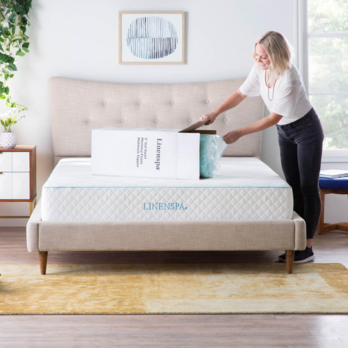 Sobrecolchon Linenspa Queen 5 Cm Gel Memory Foam Fresco