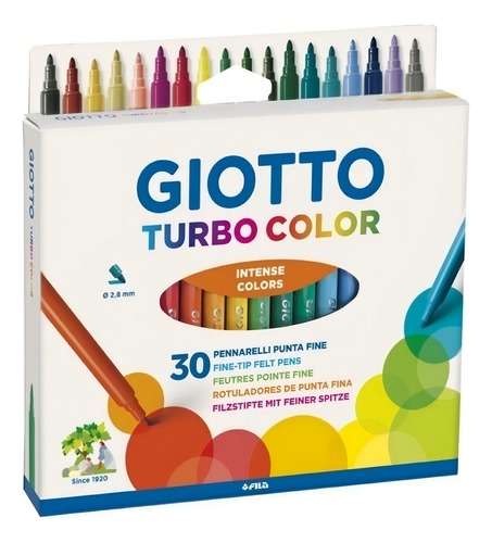 Giotto Turbo Color X 30 Colores