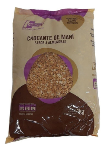 Crocante De Mani Con Baño De Reposteria 1kg Argenfrut