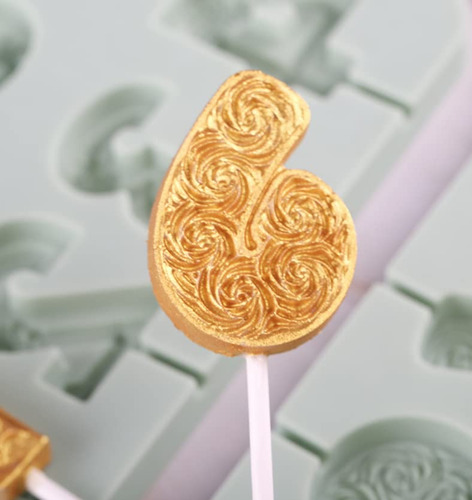 Molde De Silicona Con Números De 0 A 9 Para Fondant