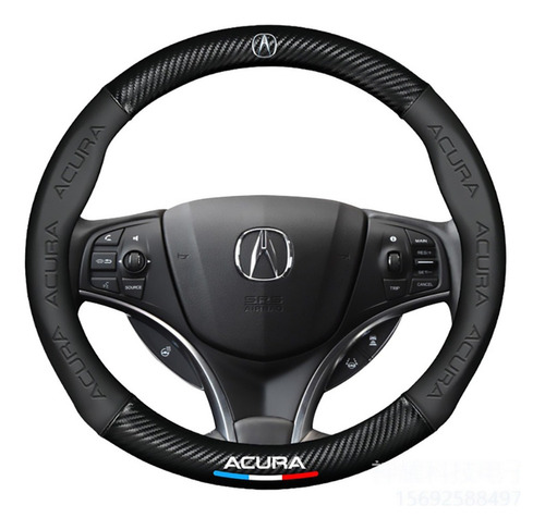 A Acura Round Carbon Fiber Steering Wheel Cover