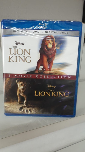 Blu-ray + Dvd The Lion King / Rey Leon 1994 + 2019 / 2 Films