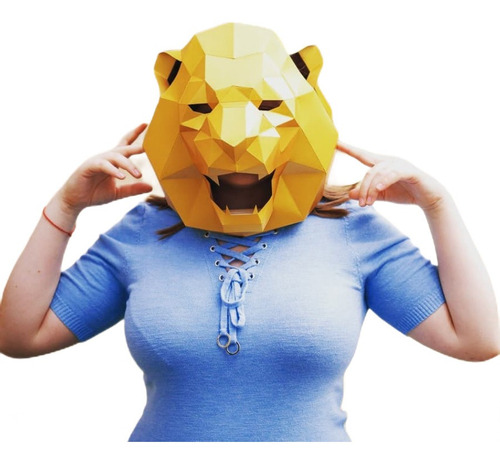 Máscara Tigre A Seleccionar Papercraft