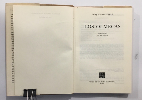 Jacques Soustelle Los Olmecas Fce Primera Ed En Esp 1984 (Reacondicionado)