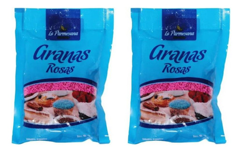 Granas Rosa Para Pastelería 50g La Parmesana Pack X2u