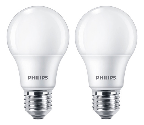 Combo X2 Lampara Eco Home Led Philips 7w E27 6500k Luz Fria