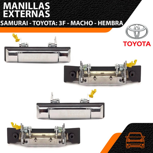 Manilla Externa Izquierda Samurai Toyota 3f Machito Y Hembra