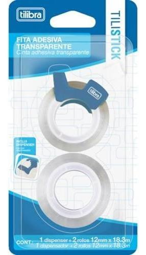 Fita Adesiva Invisível 12mm X 18m C/ 2 Rolos Tilibra