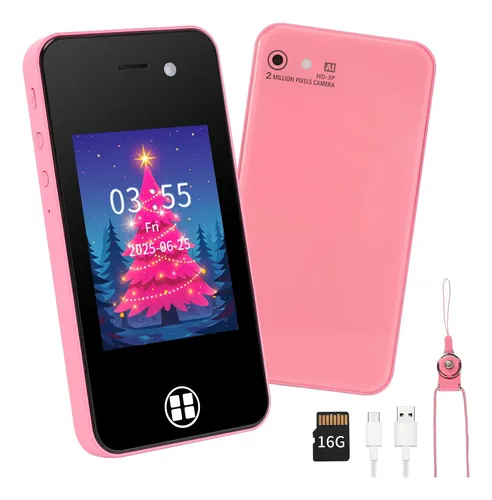 Dhapy Teléfono móvil para niños, pantalla táctil, reproductor MP3 con doble cámara, niños y niñas, regalo de cumpleaños, teléfono de aprendizaje, juguete a partir de 3, 4, 5, 6, 7, 8 años Dhapy Teléfono móvil para niños, pantalla táctil, reproductor MP3 con doble cámara, niños y niñas, regalo de cumpleaños, teléfono de aprendizaje, juguete a partir de 3, 4, 5, 6, 7, 8 años