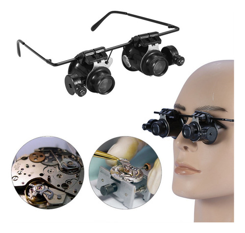 Lupa Para Reloj, Joyero, Gafas, Reparación De Lentes, Luz Le