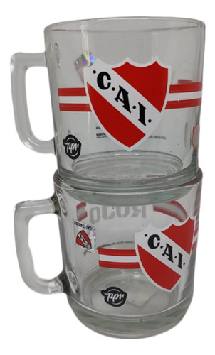 Tazas De Vidrio Apilables Indpendiente O Racing Club