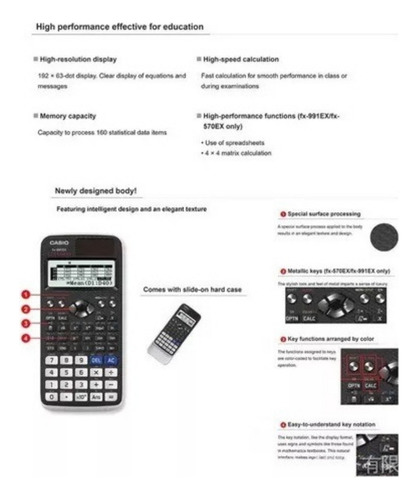 I1 Scientifica Calculator Fx-991ex Classwiz552 Functions