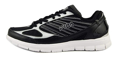 Tenis Fila Negro Blanco Correr Running Deportivo Gym