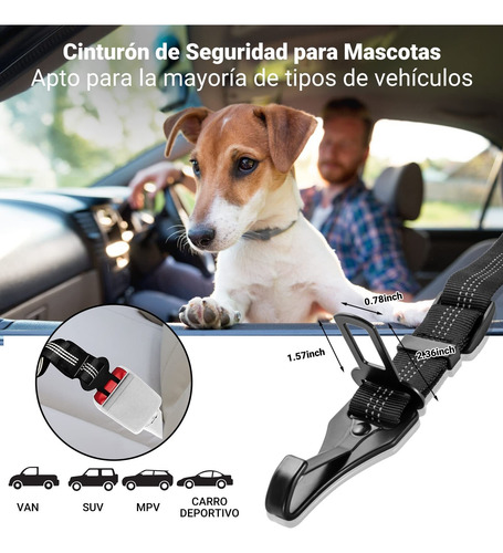 Arnés Para Perros Para Coche, Correa De Tela Para Perros