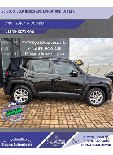 Jeep Renegade 1.8 Longitude Flex Aut. 5p