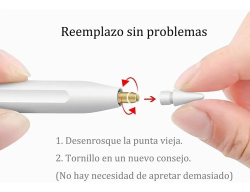 Imagen 4 de 8 de Punta Repuesto Para Apple Pencil 4 Pcs Unidades
