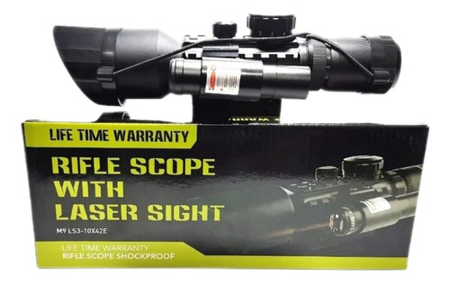 Mira Telescopica M9 Ls 3-10x42 Rifle Escopeta Laser Ballesta