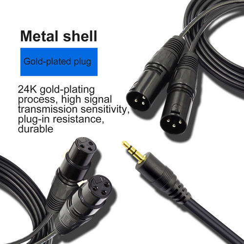 Cable Doble Xlr A 3,5 Mm Jorindo De Cobre Libre De Oxígeno D