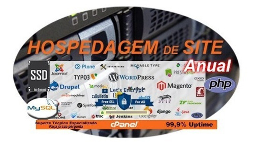 Hospedagem De Sites Turbo Anual 1gb Ssd Tráf. Ilimitado Ssl