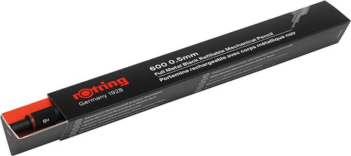Imagen 3 de 8 de Rotring 600 0.5mm Portaminas Negro / Mechanical Pencil