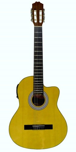 La Sevillana O-4ceq Guitarra Electroacústica Nylon Resaque