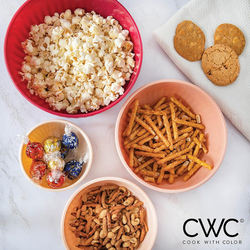 Cuencos Cook With Color Prep, 8 Piezas De Comida De Plast...
