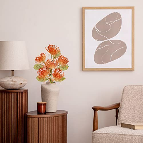 Briful 6pcs Flores Artificiales De Crisantemo De Otoño 4 Pul