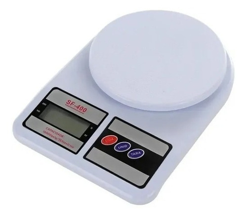 Balança Digital De Cozinha Electronic Sf-400 Pesa Até 10kg Capacidade máxima 10 g Cor Branco