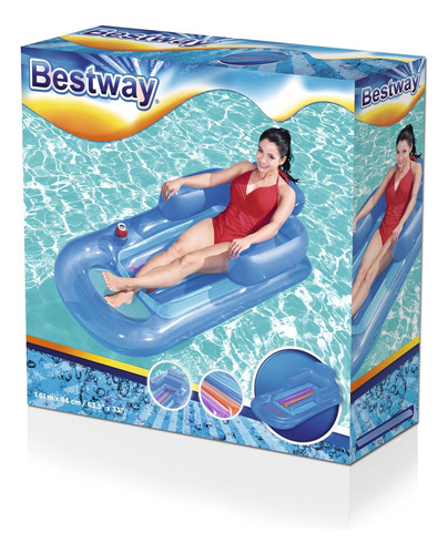 Colchoneta Flotador Inflable Bestway Color Azul