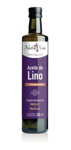 Aceite De Lino Gourmet Prensado En Frio Comestible X250ml 