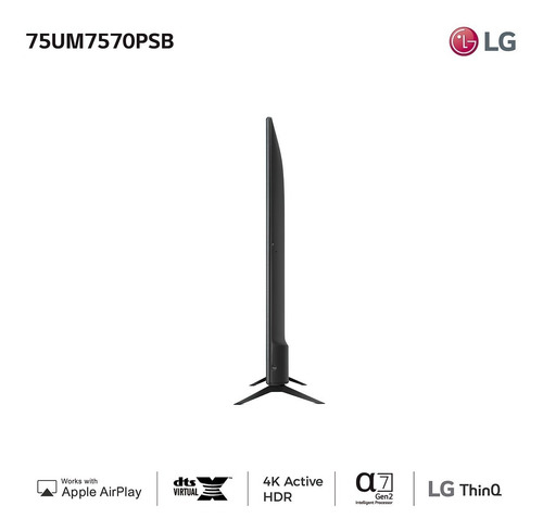 Smart Tv 75 Ultra Hd LG Uhd75um7570 - Garantía Oficial