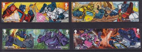 2022 Dibujos- Transformers - Gran Bretaña (sellos) Mint