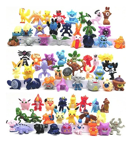 144 Figuras Pikachu Pokemon Colección Anime Atrápalos Todos!