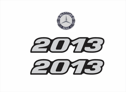 Kit Adesivo Emblema Mercedes Benz 2013
