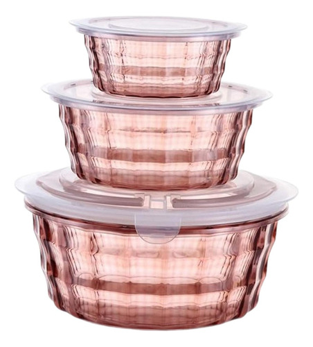 3 Pçs Tigela De Salada Lanches Porca Recipiente Tigela De