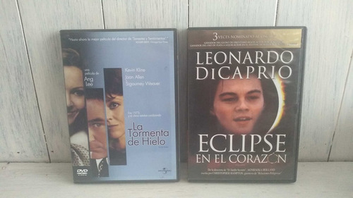 Set: Eclipse En El Corazón+ La Tormenta De Hielo 2 Dvd Orig.