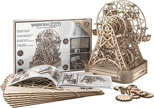 Wooden.city 3d Rompecabezas De Madera Modelo Mecánico Para.