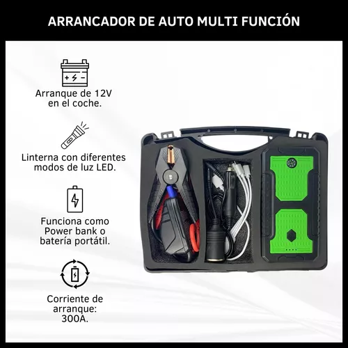 Arrancador batería para coche 300A 15000mAh 12804 Kit de emergencia Power  Bank