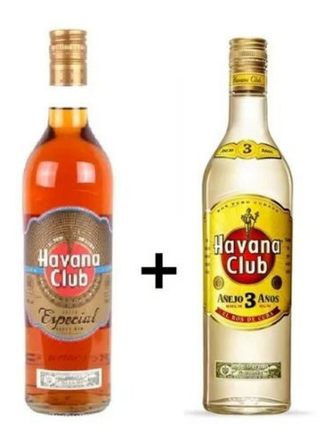 Combo Ron Havana Club Añejo + Blanco 3 Años Zetta Bebidas