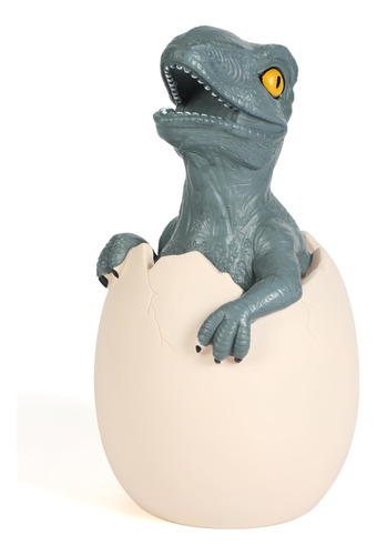 H&w Velociraptor Cub Piggy Bank, Inastillable Para Comer Din