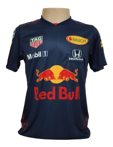 Imagem 1 de 4 de Camiseta Verstappen Red Bull 2021 - Azul-escuro