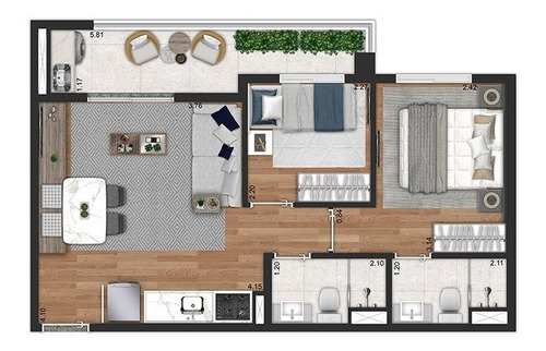 Imagem 9 de 11 de Garden Residencial Para Venda, Vila Pompeia, Pompéia - Gd5722. - Gd5722-inc