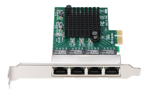 Placa De Servidor De Rede 4 Portas Gigabit 1000m Pci-e